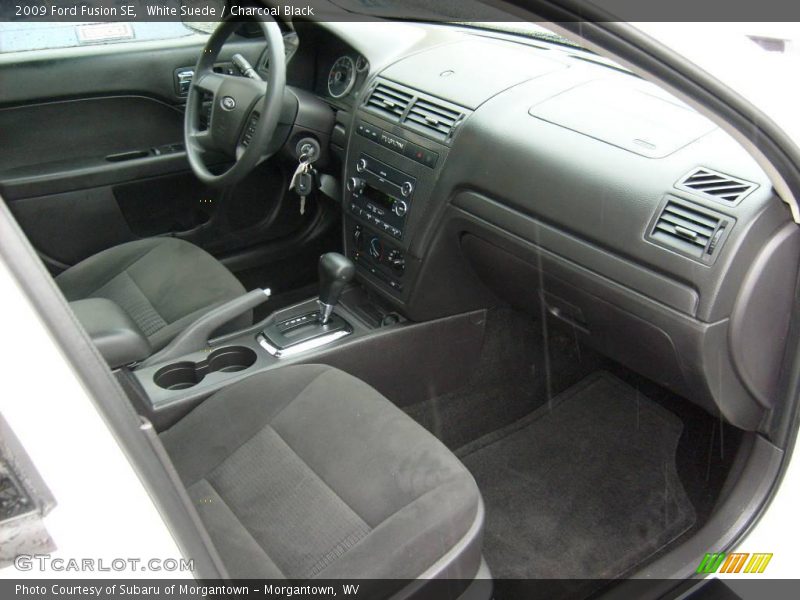 White Suede / Charcoal Black 2009 Ford Fusion SE