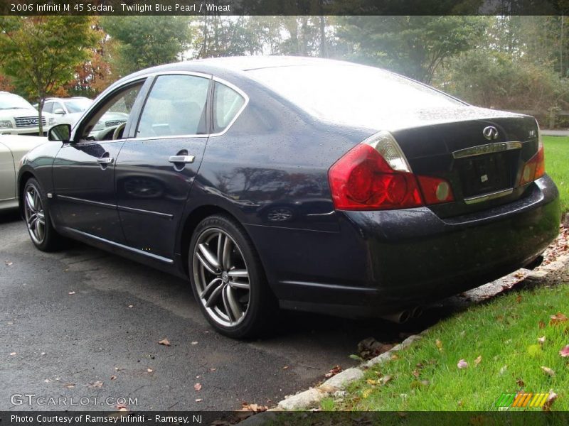 Twilight Blue Pearl / Wheat 2006 Infiniti M 45 Sedan
