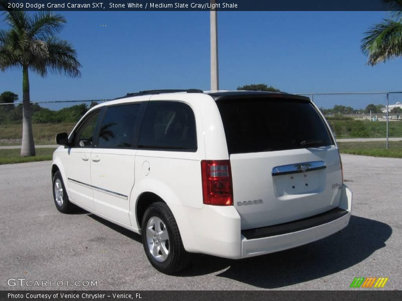 Stone White / Medium Slate Gray/Light Shale 2009 Dodge Grand Caravan SXT