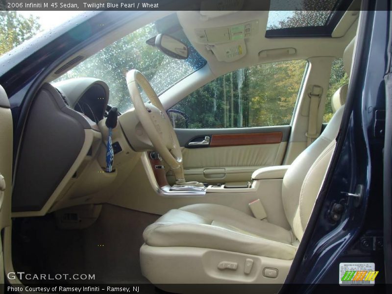 Twilight Blue Pearl / Wheat 2006 Infiniti M 45 Sedan