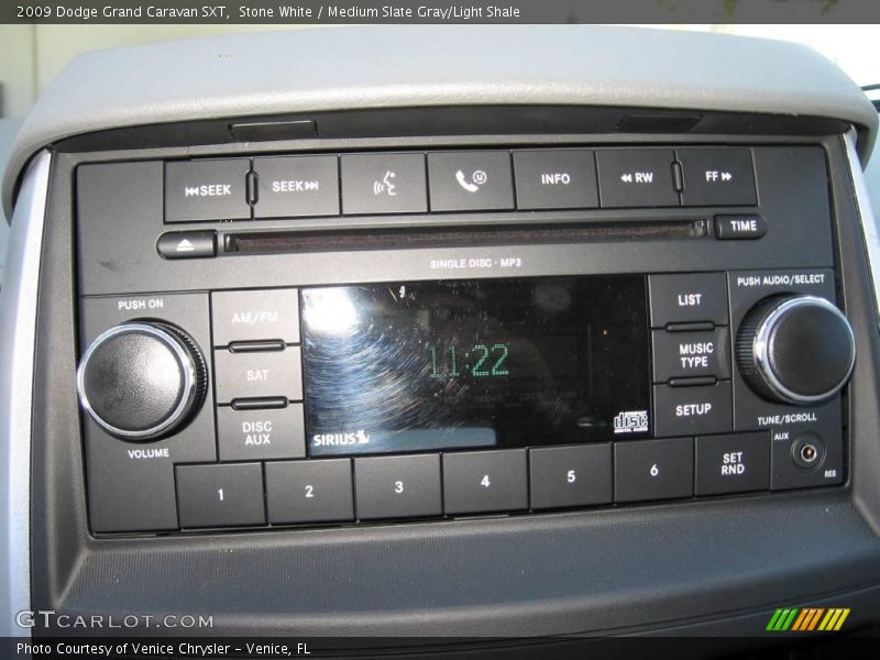 Stone White / Medium Slate Gray/Light Shale 2009 Dodge Grand Caravan SXT
