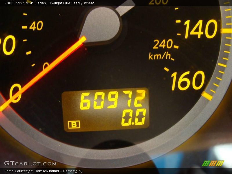 Twilight Blue Pearl / Wheat 2006 Infiniti M 45 Sedan