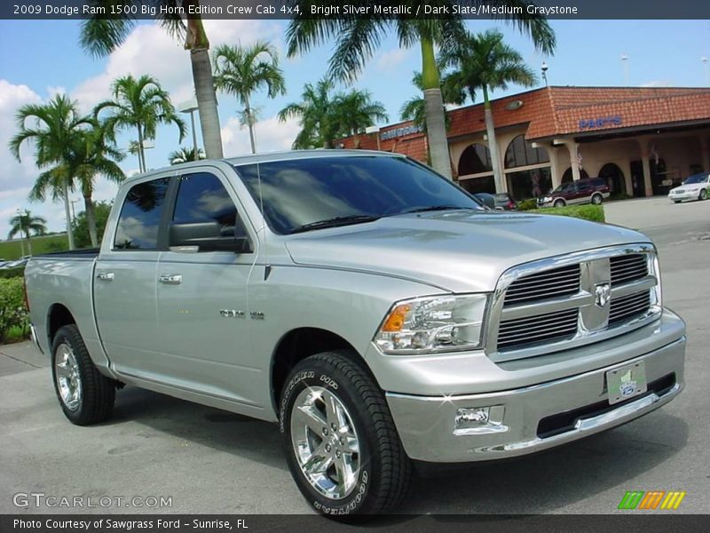 Bright Silver Metallic / Dark Slate/Medium Graystone 2009 Dodge Ram 1500 Big Horn Edition Crew Cab 4x4