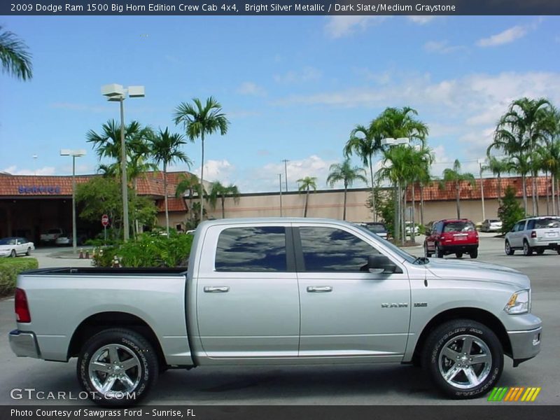 Bright Silver Metallic / Dark Slate/Medium Graystone 2009 Dodge Ram 1500 Big Horn Edition Crew Cab 4x4