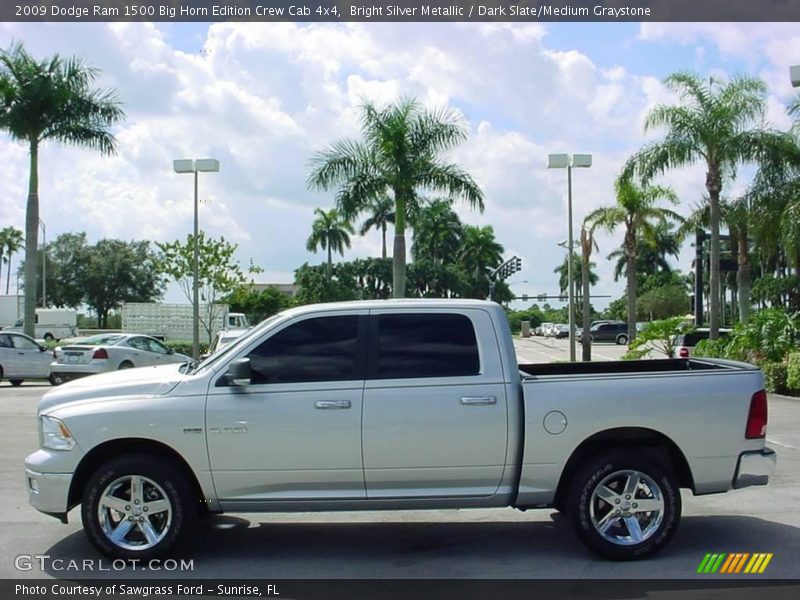 Bright Silver Metallic / Dark Slate/Medium Graystone 2009 Dodge Ram 1500 Big Horn Edition Crew Cab 4x4
