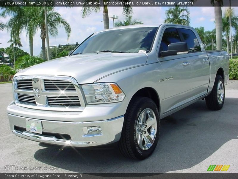 Bright Silver Metallic / Dark Slate/Medium Graystone 2009 Dodge Ram 1500 Big Horn Edition Crew Cab 4x4