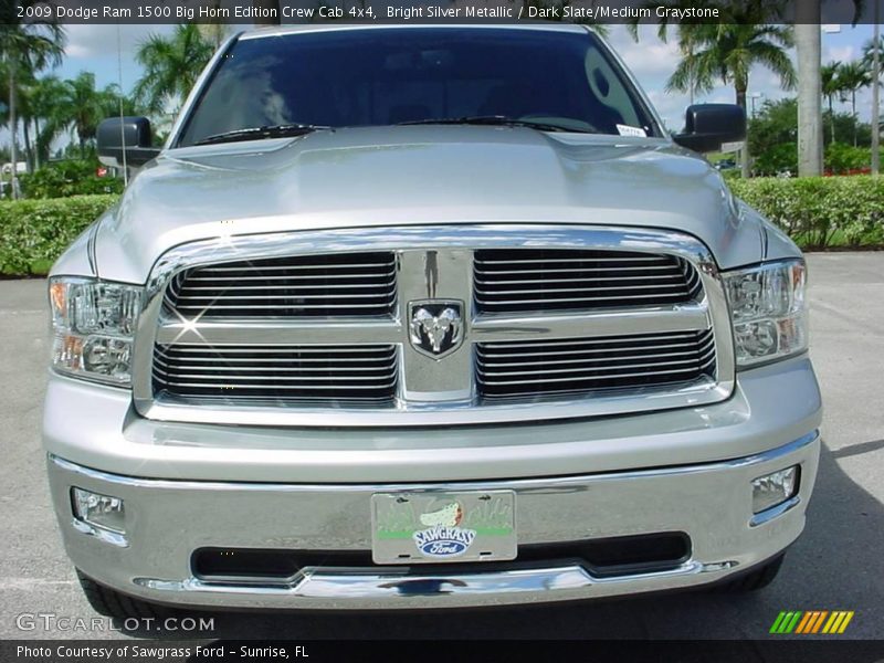 Bright Silver Metallic / Dark Slate/Medium Graystone 2009 Dodge Ram 1500 Big Horn Edition Crew Cab 4x4