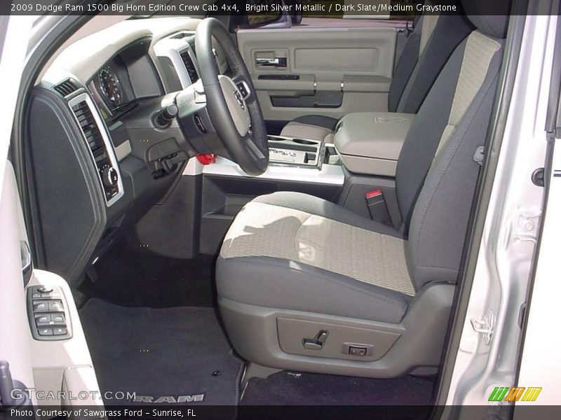 Bright Silver Metallic / Dark Slate/Medium Graystone 2009 Dodge Ram 1500 Big Horn Edition Crew Cab 4x4