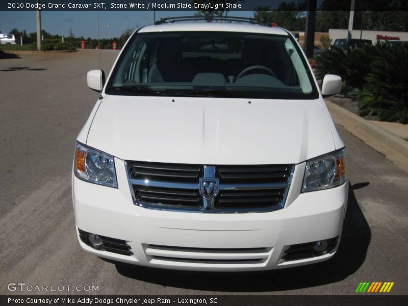 Stone White / Medium Slate Gray/Light Shale 2010 Dodge Grand Caravan SXT