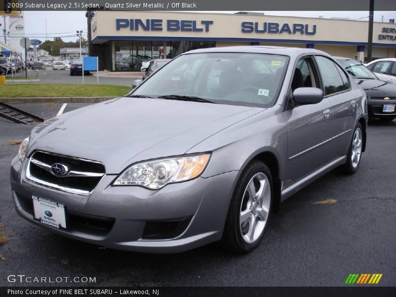 Quartz Silver Metallic / Off Black 2009 Subaru Legacy 2.5i Sedan