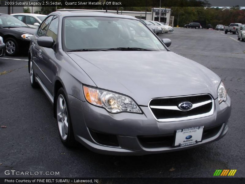 Quartz Silver Metallic / Off Black 2009 Subaru Legacy 2.5i Sedan