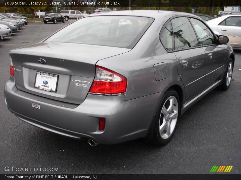 Quartz Silver Metallic / Off Black 2009 Subaru Legacy 2.5i Sedan