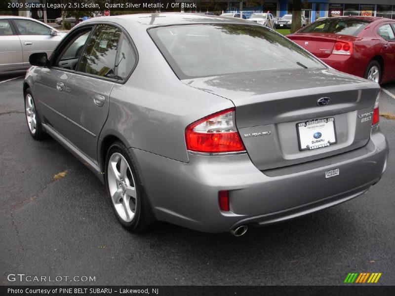 Quartz Silver Metallic / Off Black 2009 Subaru Legacy 2.5i Sedan