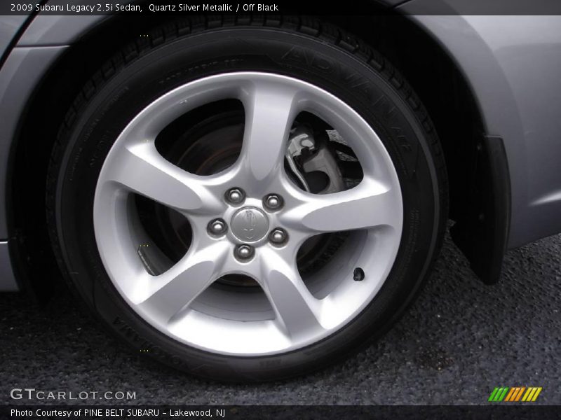 Quartz Silver Metallic / Off Black 2009 Subaru Legacy 2.5i Sedan