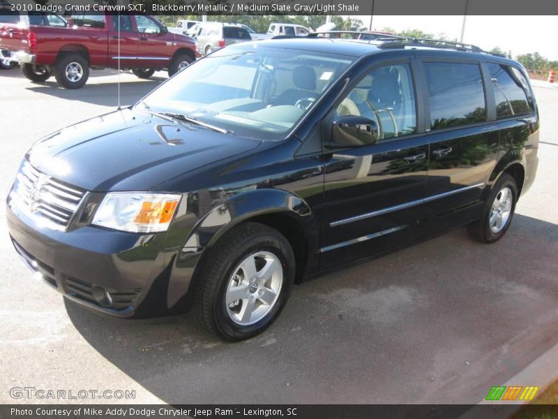 Blackberry Metallic / Medium Slate Gray/Light Shale 2010 Dodge Grand Caravan SXT