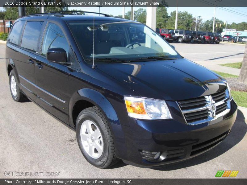 Blackberry Metallic / Medium Slate Gray/Light Shale 2010 Dodge Grand Caravan SXT