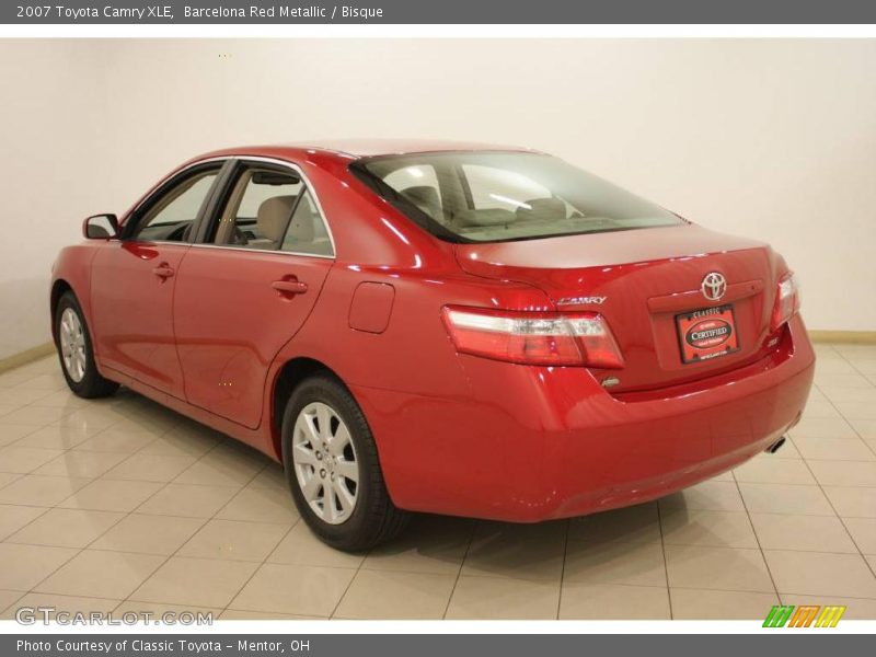 Barcelona Red Metallic / Bisque 2007 Toyota Camry XLE