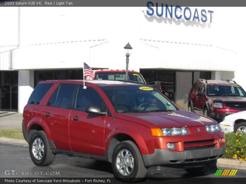 Red / Light Tan 2003 Saturn VUE V6