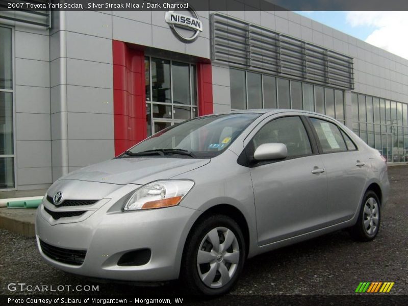 Silver Streak Mica / Dark Charcoal 2007 Toyota Yaris Sedan