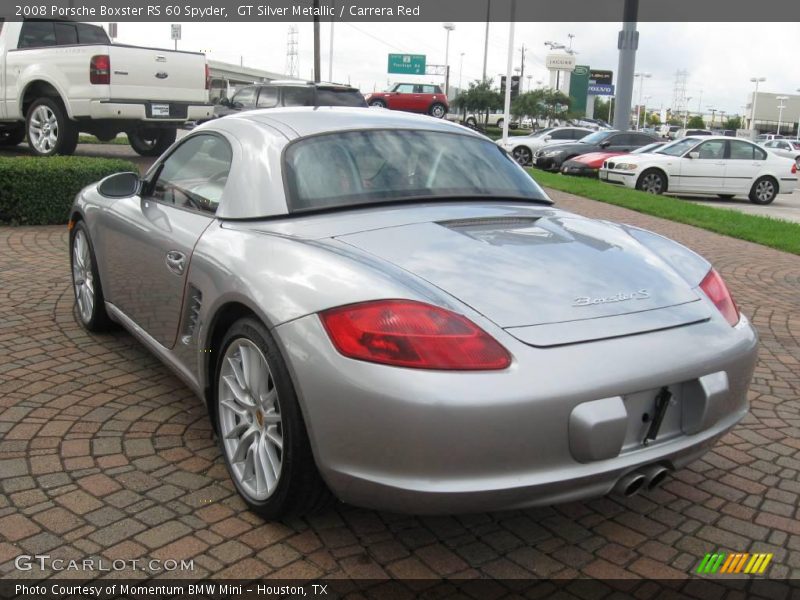 GT Silver Metallic / Carrera Red 2008 Porsche Boxster RS 60 Spyder