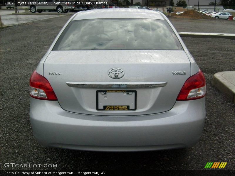 Silver Streak Mica / Dark Charcoal 2007 Toyota Yaris Sedan