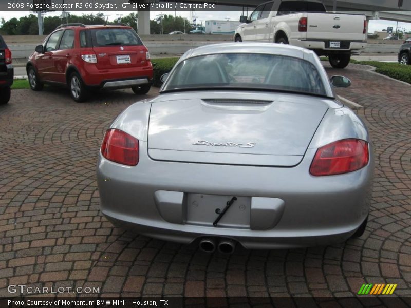 GT Silver Metallic / Carrera Red 2008 Porsche Boxster RS 60 Spyder