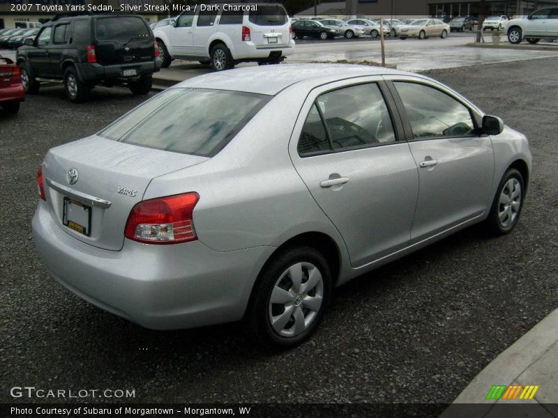 Silver Streak Mica / Dark Charcoal 2007 Toyota Yaris Sedan