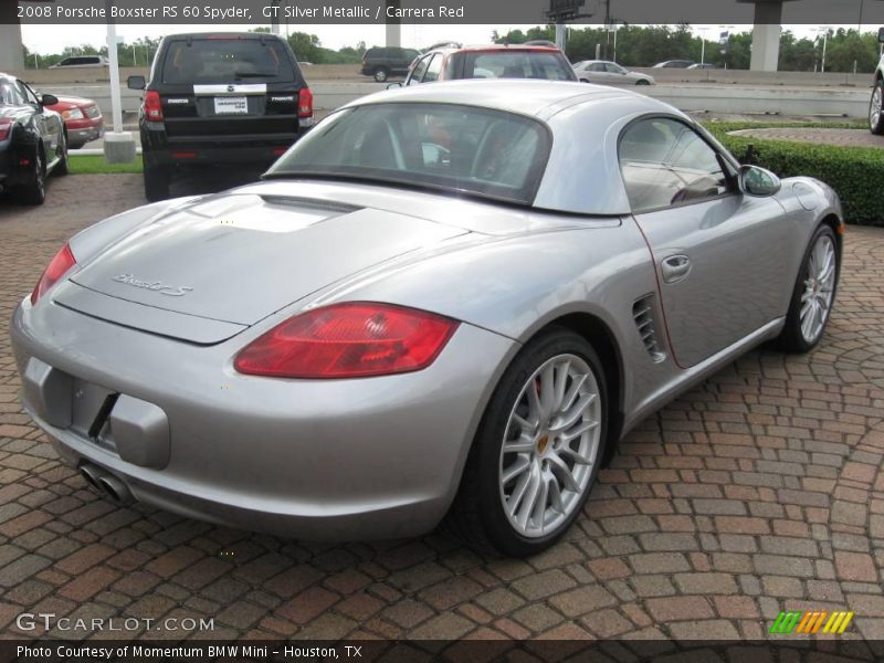 GT Silver Metallic / Carrera Red 2008 Porsche Boxster RS 60 Spyder