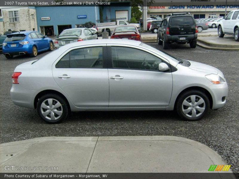 Silver Streak Mica / Dark Charcoal 2007 Toyota Yaris Sedan