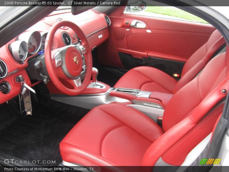 GT Silver Metallic / Carrera Red 2008 Porsche Boxster RS 60 Spyder