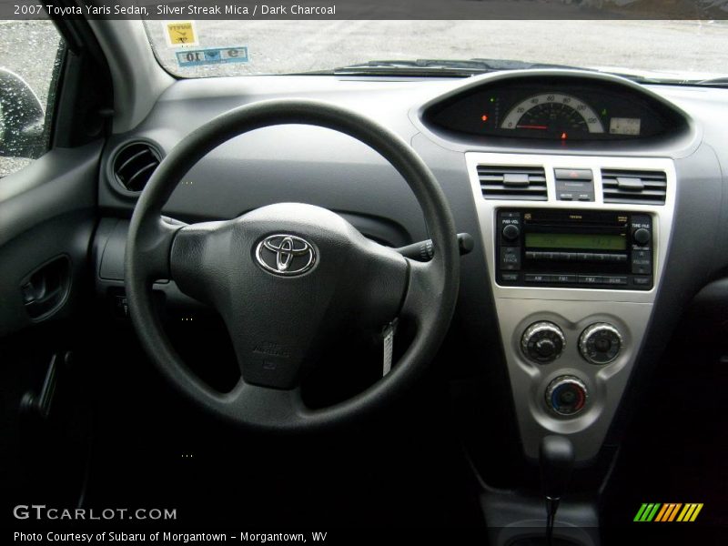 Silver Streak Mica / Dark Charcoal 2007 Toyota Yaris Sedan