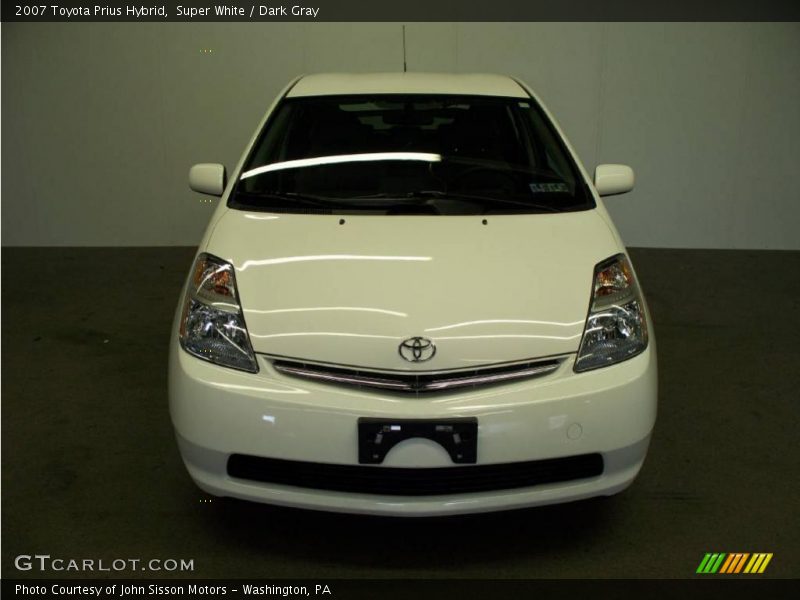 Super White / Dark Gray 2007 Toyota Prius Hybrid