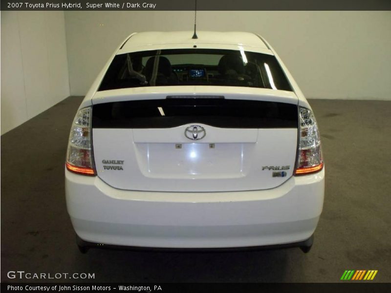 Super White / Dark Gray 2007 Toyota Prius Hybrid