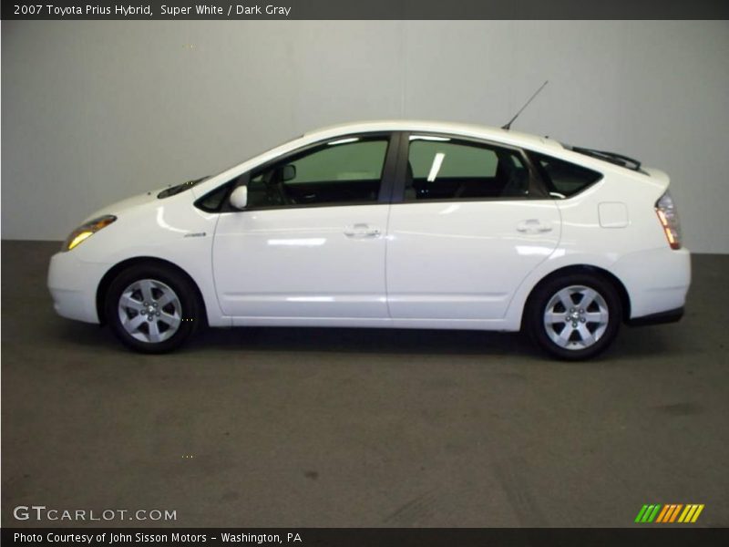 Super White / Dark Gray 2007 Toyota Prius Hybrid