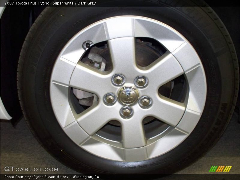 Super White / Dark Gray 2007 Toyota Prius Hybrid