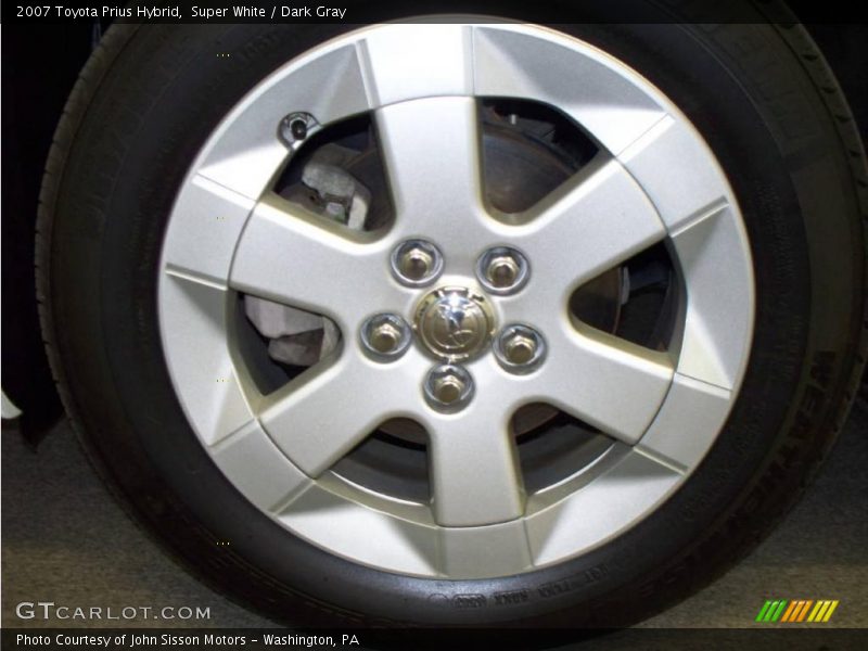 Super White / Dark Gray 2007 Toyota Prius Hybrid