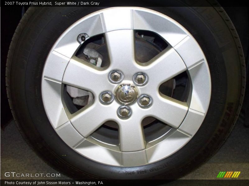 Super White / Dark Gray 2007 Toyota Prius Hybrid