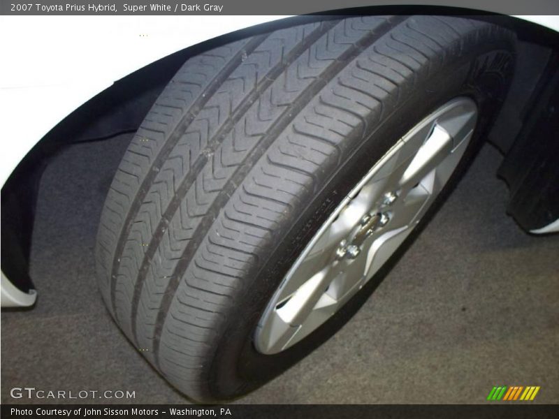 Super White / Dark Gray 2007 Toyota Prius Hybrid