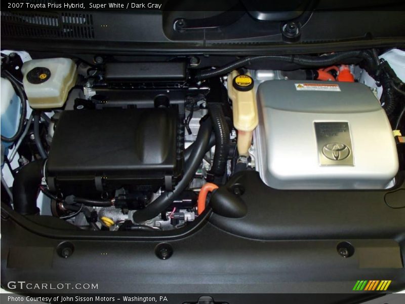 Super White / Dark Gray 2007 Toyota Prius Hybrid
