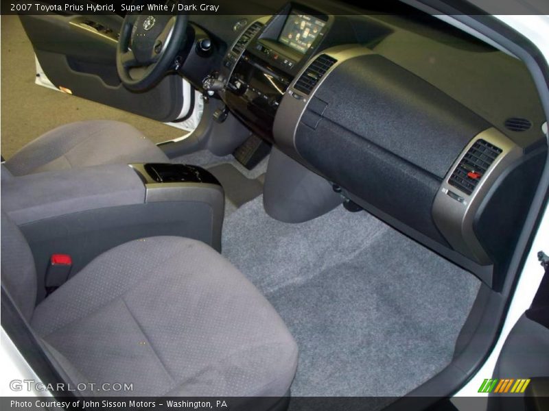 Super White / Dark Gray 2007 Toyota Prius Hybrid
