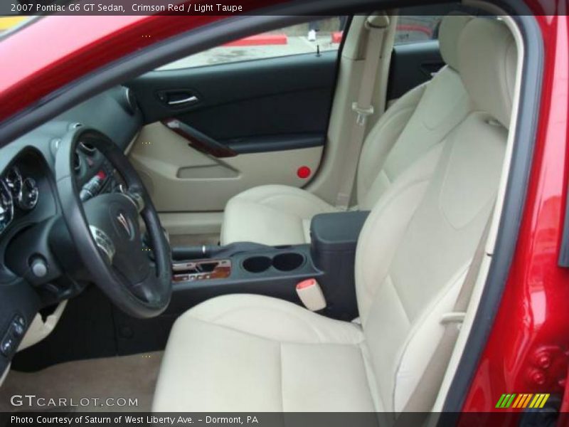 Crimson Red / Light Taupe 2007 Pontiac G6 GT Sedan