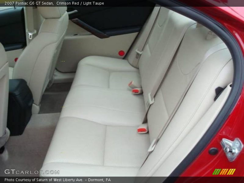 Crimson Red / Light Taupe 2007 Pontiac G6 GT Sedan