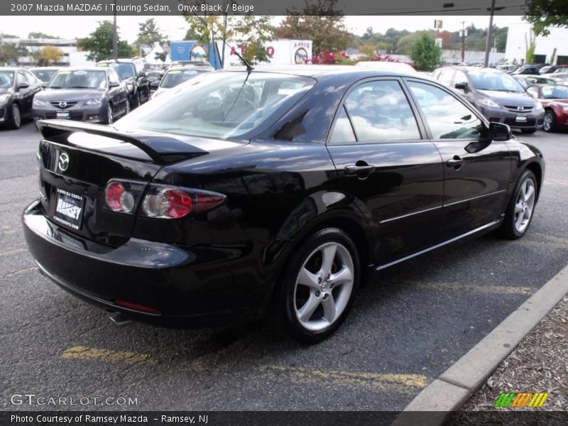 Onyx Black / Beige 2007 Mazda MAZDA6 i Touring Sedan