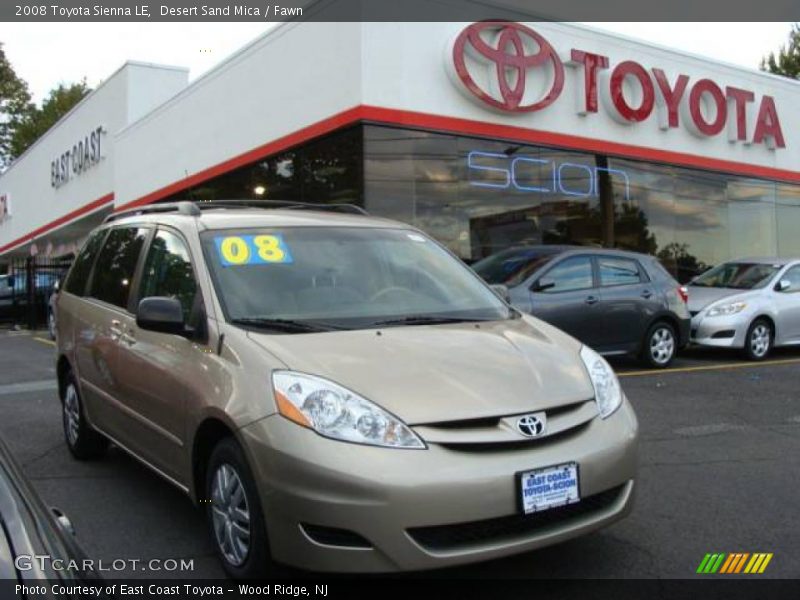 Desert Sand Mica / Fawn 2008 Toyota Sienna LE
