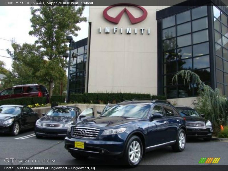 Sapphire Blue Pearl / Wheat 2006 Infiniti FX 35 AWD