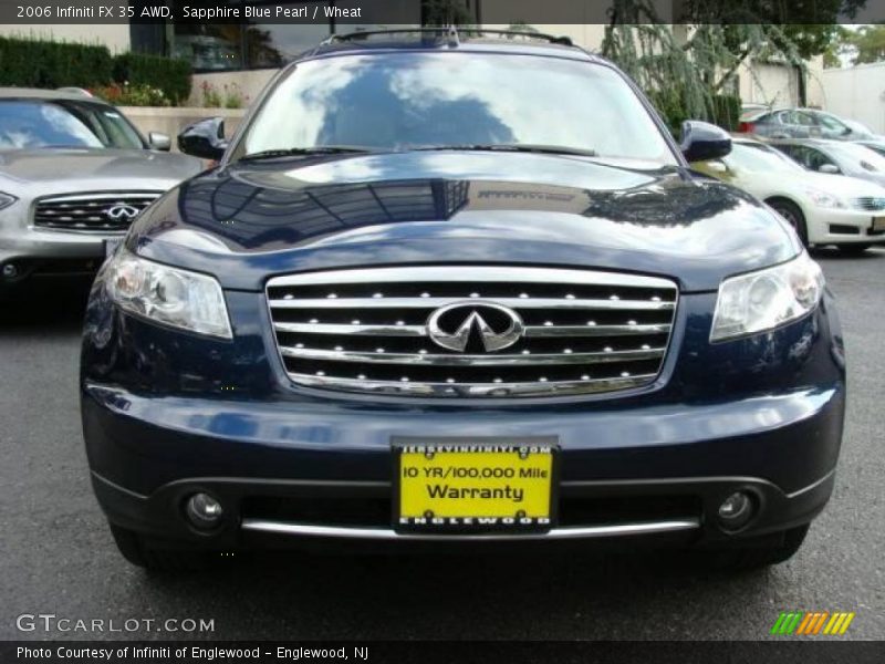 Sapphire Blue Pearl / Wheat 2006 Infiniti FX 35 AWD