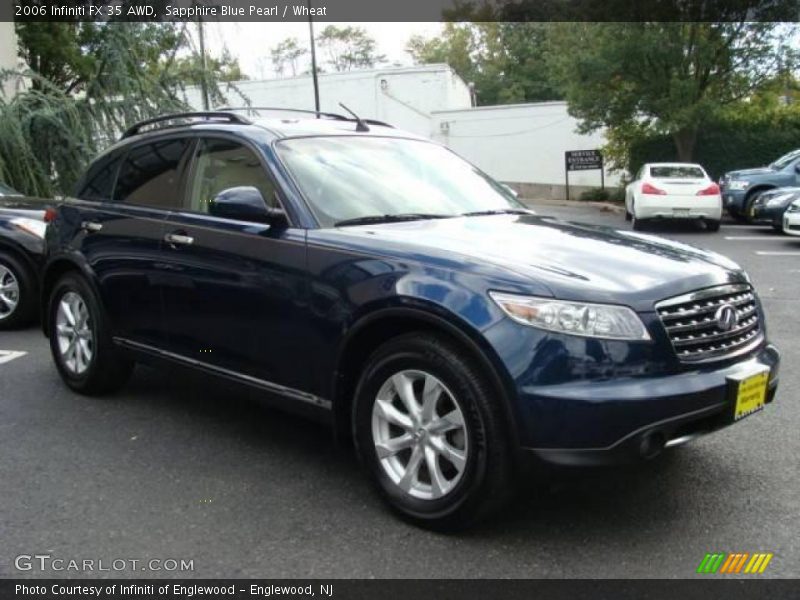 Sapphire Blue Pearl / Wheat 2006 Infiniti FX 35 AWD