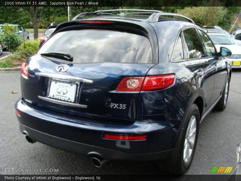 Sapphire Blue Pearl / Wheat 2006 Infiniti FX 35 AWD