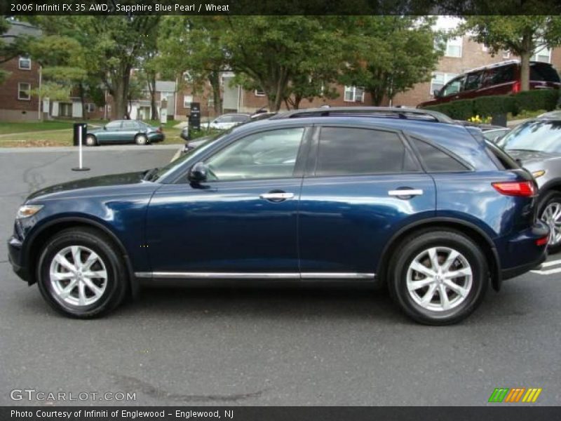 Sapphire Blue Pearl / Wheat 2006 Infiniti FX 35 AWD