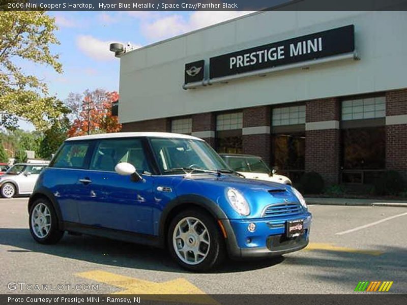 Hyper Blue Metallic / Space Gray/Panther Black 2006 Mini Cooper S Hardtop